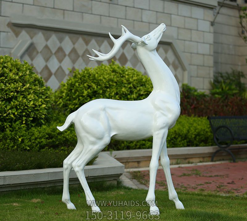 户外玻璃钢大型景观装饰品摆件鹿雕塑