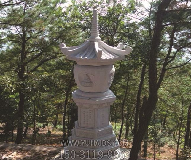 塔园林景观大理石雕塑