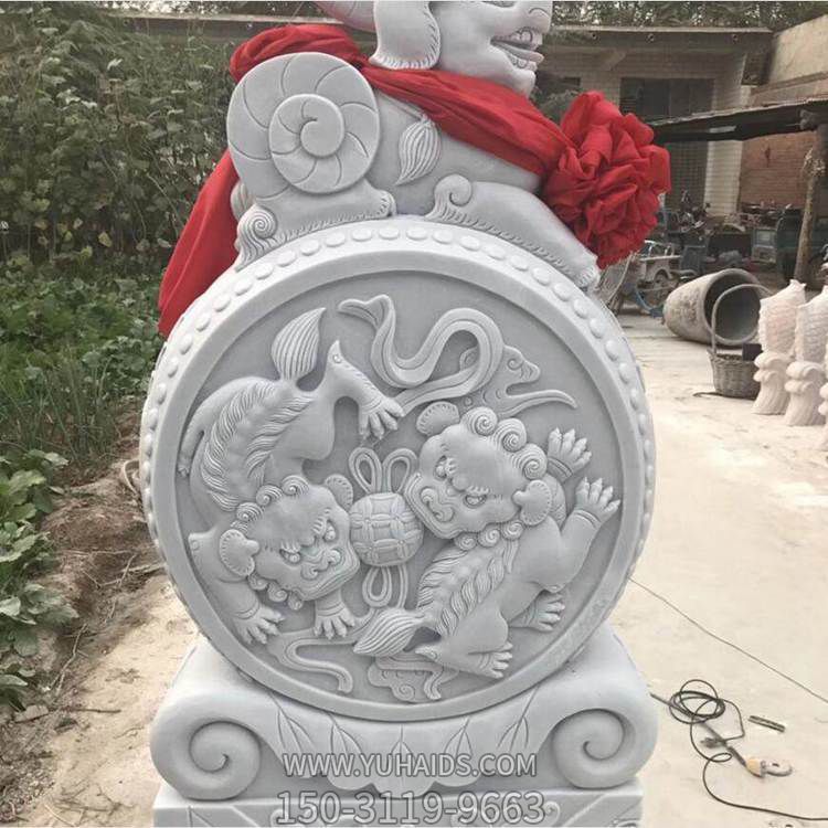 门口镇宅吉祥石鼓墩装饰雕刻摆件雕塑