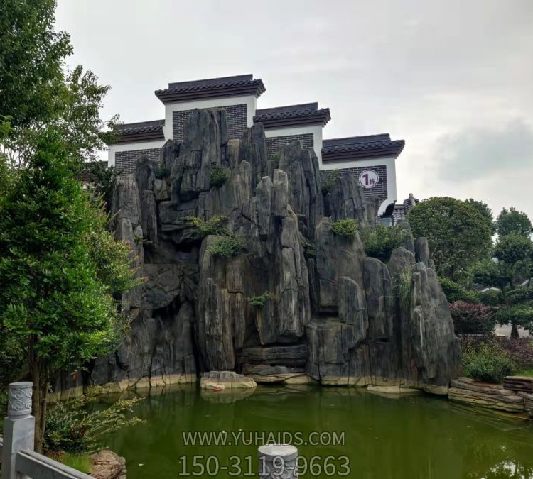 景区户外大型天然假山摆件雕塑