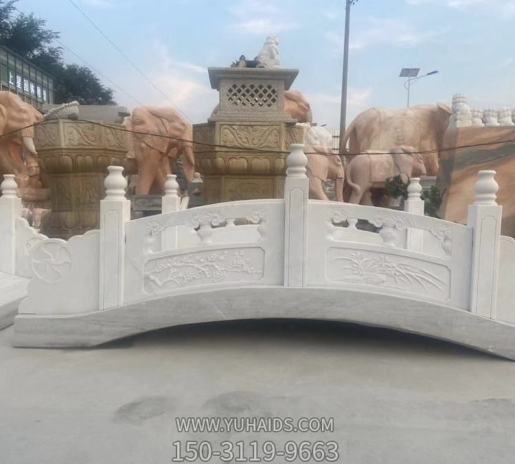 天然石材雕刻庭院造景摆放中式仿古建筑小石拱桥雕塑