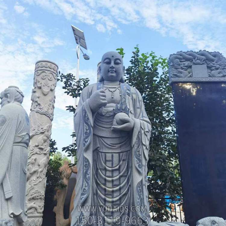 大理石石雕户外园林景观地藏王雕塑