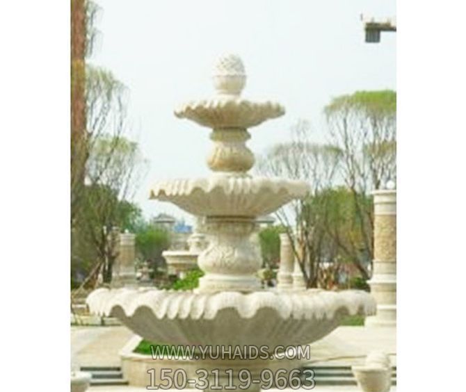 大型多层喷泉石雕 (3)雕塑