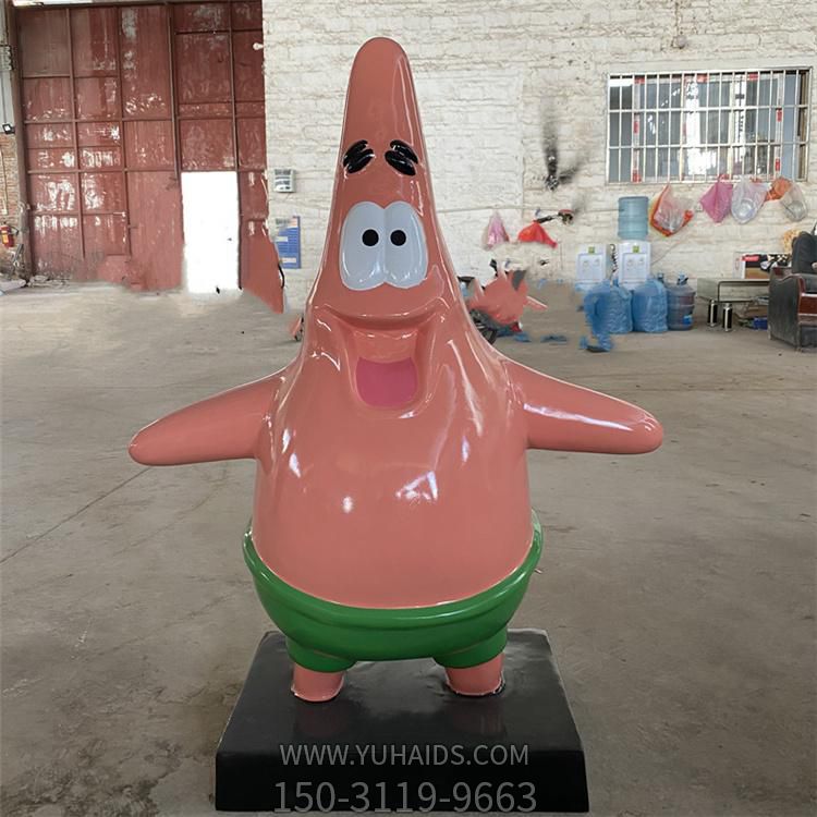 商场游乐场玻璃钢卡通动画片人物派大星雕塑