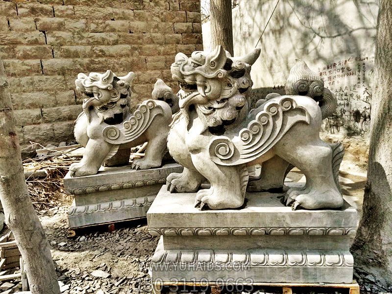 庭院寺庙石雕大理石貔貅雕塑