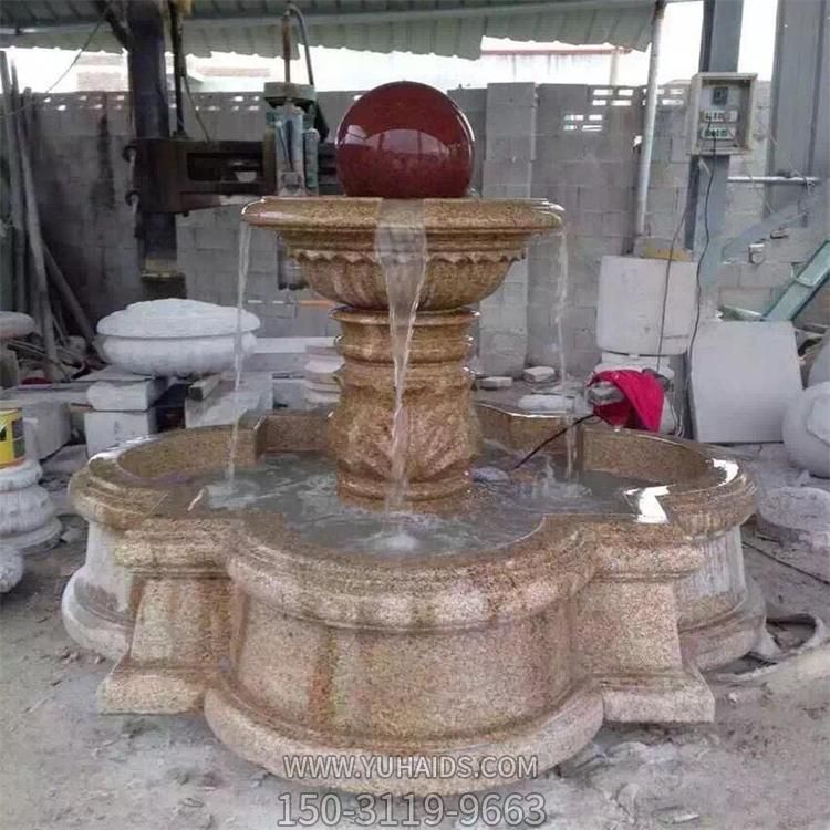 砂石大理石石雕流水摆件喷泉雕塑
