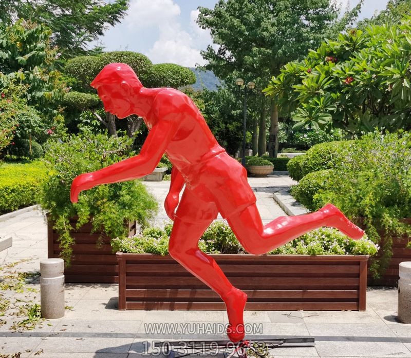 户外抽象人物运动员雕塑大型园林景观校园体育馆瑜伽馆装饰摆件_792