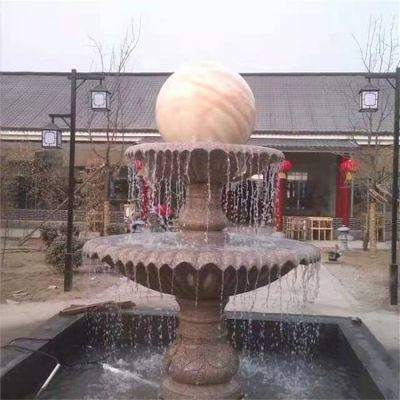 园林流水摆件风水球喷泉雕塑