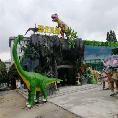 游乐园玻璃钢恐龙世界恐龙雕塑