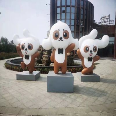 玻璃钢户外卡通公仔雕塑