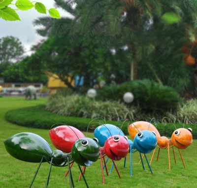 学校公园广场彩绘玻璃钢蚂蚁雕塑
