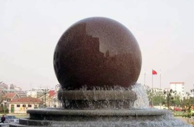 广场大型风水球喷泉水景石雕