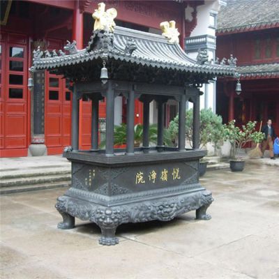 寺庙大型铜雕香炉雕塑