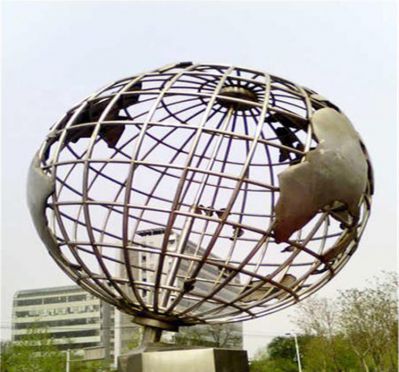 公园广场创意不锈钢创意镂空大型仿真地球仪雕塑