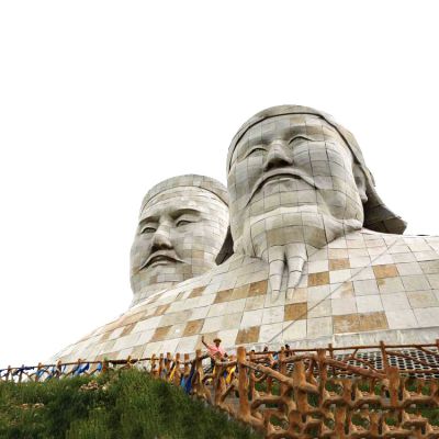 大型成石雕头像景观景区景点历史名人成吉思汗雕塑