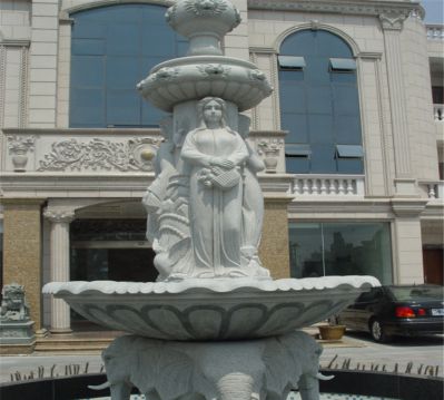 酒店园林石雕花钵创意花盆雕塑