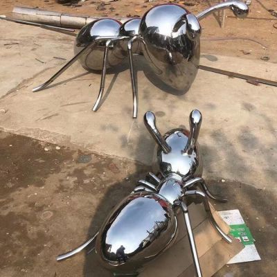 不锈钢动物蚂蚁雕塑是怎么制作出来的？