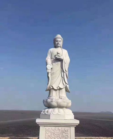 石雕广场景观雕塑户外摆件汉白玉如来佛祖雕塑