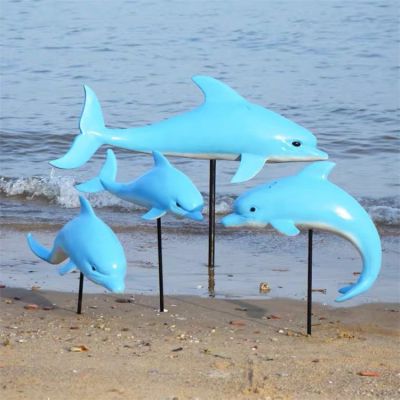 海洋生物玻璃钢仿真动物海边景区雕塑摆件