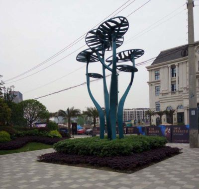 旅游景区创意不锈钢抽象树雕塑