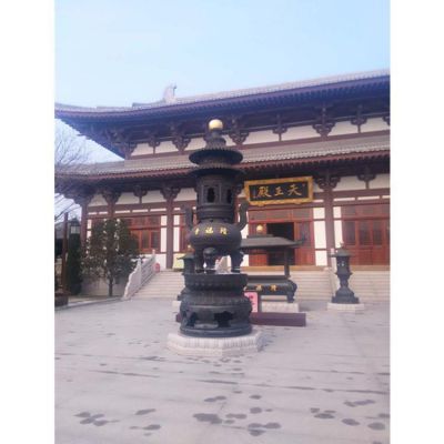 铸造室外寺庙长方形 宗祠供奉铜摆件 香炉雕塑
