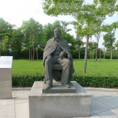 公园铸铜世界名人世纪伟人爱迪生雕塑