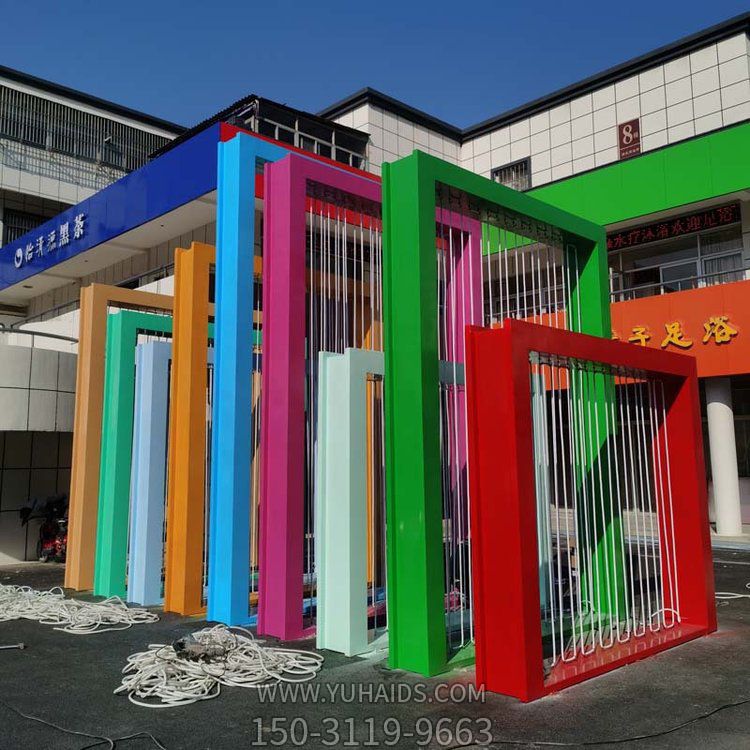 公园绿地广场不锈钢彩绘创意景观雕塑
