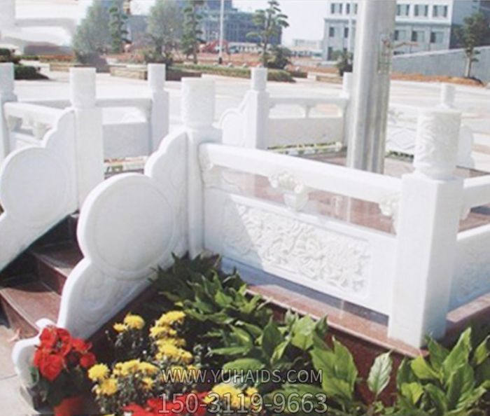 工厂校园景观汉白玉升旗台石雕雕塑