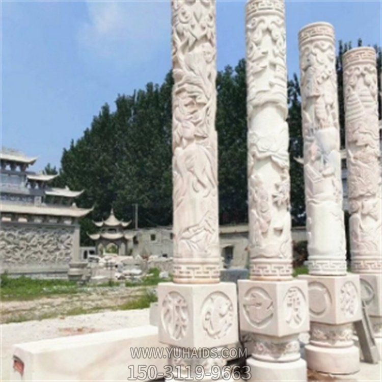 广场大型浮雕文化柱雕塑