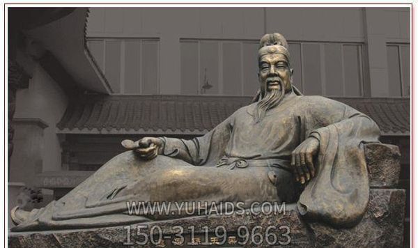 学院广场唐代名医孙思邈铜雕雕塑