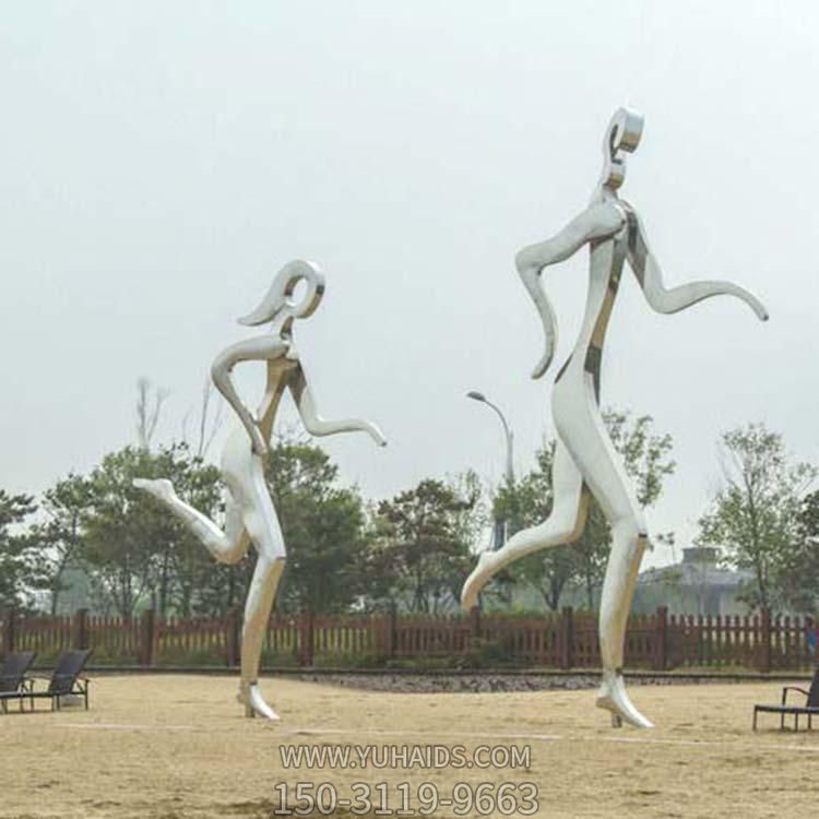 户外大型抽象创意运动主题人物雕塑