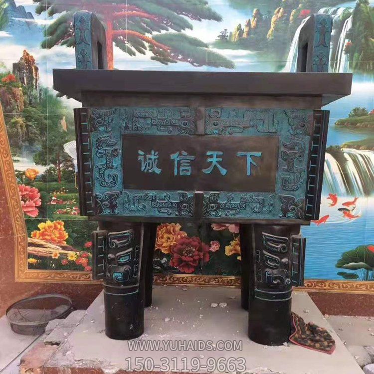 宗教寺庙青铜器鼎雕塑