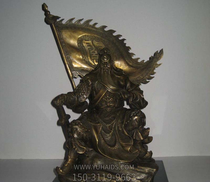 景区寺庙大型铜雕佛像关公雕塑