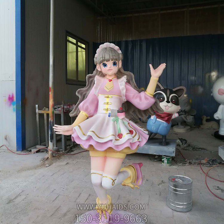 儿童乐园摆放玻璃钢卡通动漫人物雕塑