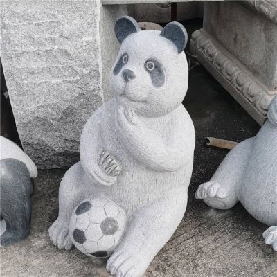石雕大熊猫雕塑 石雕雕塑 熊猫宝宝雕像