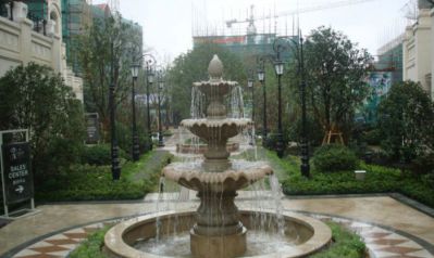 学院广场景观大型流水钵喷泉大理石雕塑