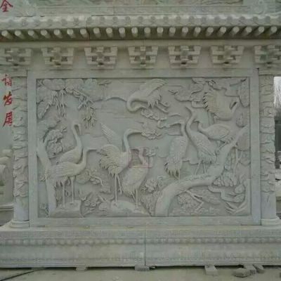 户外大型当老师石雕庭院户外影壁雕塑