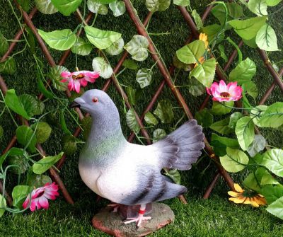 花园农场玻璃钢树脂工艺仿真动物鸽子雕塑
