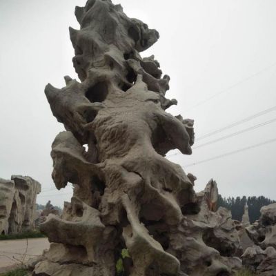 公园庭院户外景观造型石 园林大型创意假山雕塑