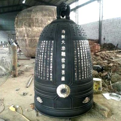 寺院玻璃钢仿铜雕钟