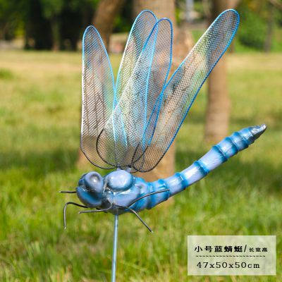 园林景观飞翔玻璃钢蜻蜓雕塑