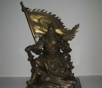 景区寺庙大型铜雕佛像关公雕塑
