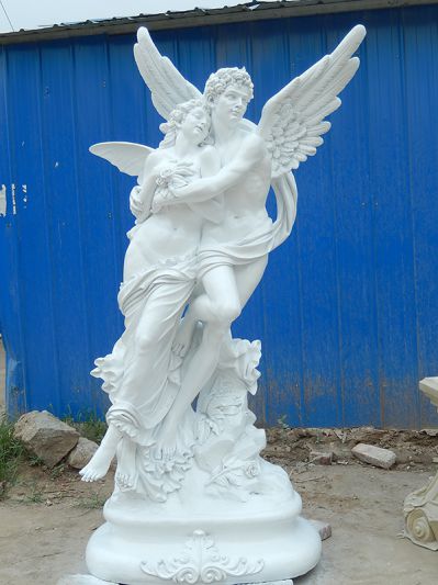 画院广场西方爱神天使大理石雕塑