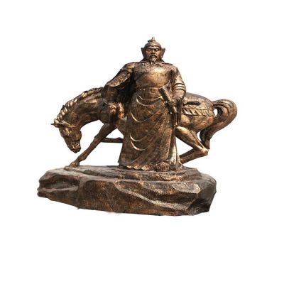 铜雕古代将军战士人物景观雕塑