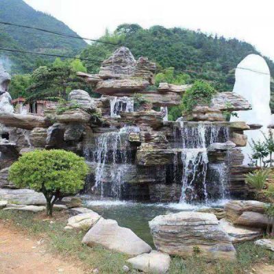公园小区假山造景喷泉流水景观雕塑