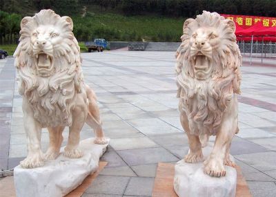 公园创意大型仿真动物石狮子雕塑