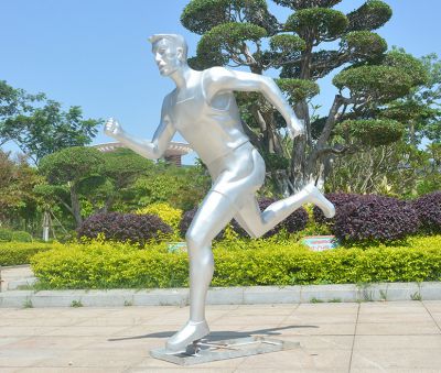 小区学校体育广场玻璃钢抽象跑步运动人物雕塑摆件