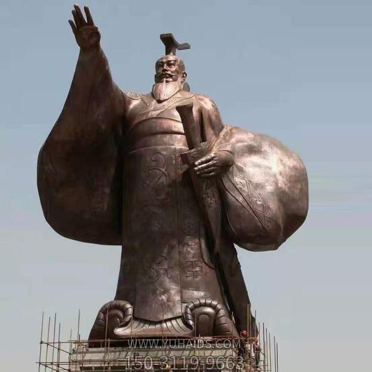景区广场装饰铸铜大型历史人物秦始皇雕像雕塑