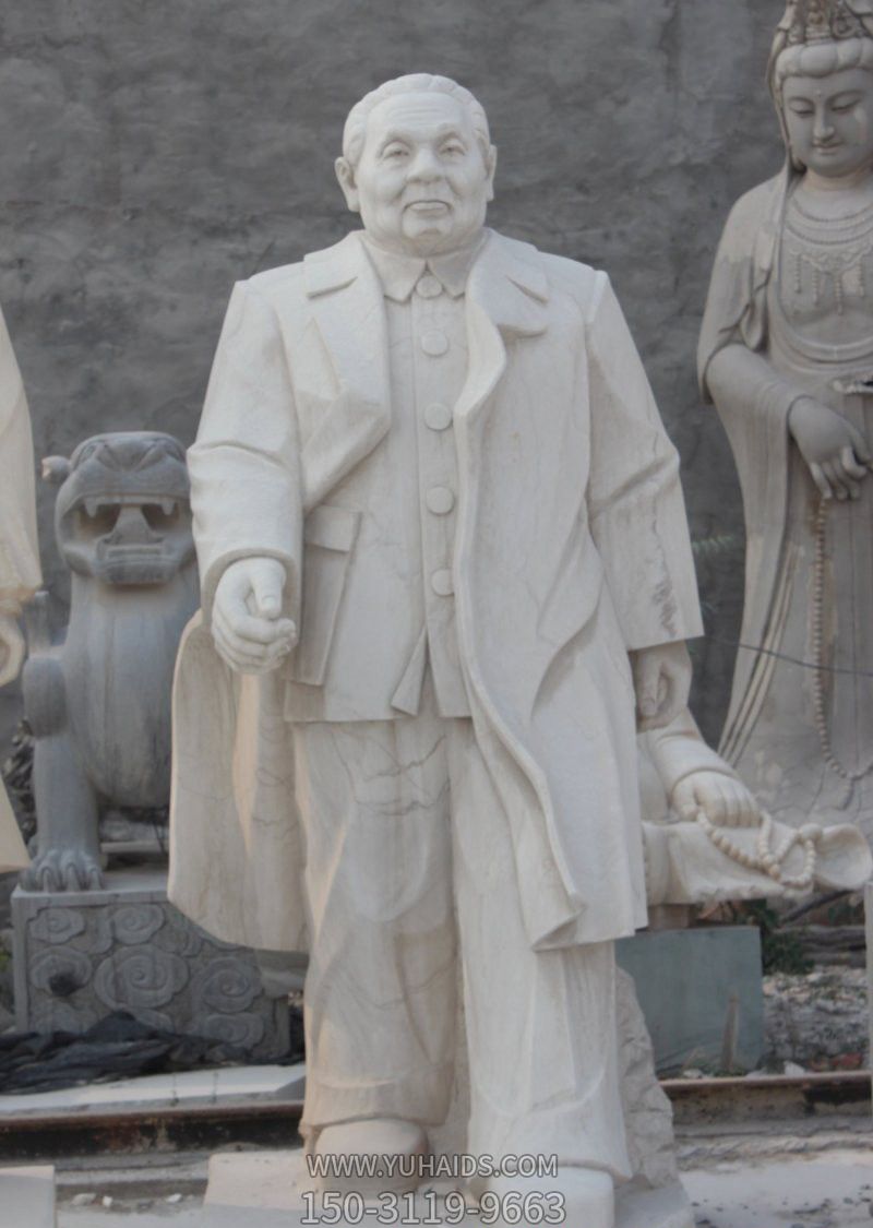 汉白玉石雕公园户外邓小平雕塑