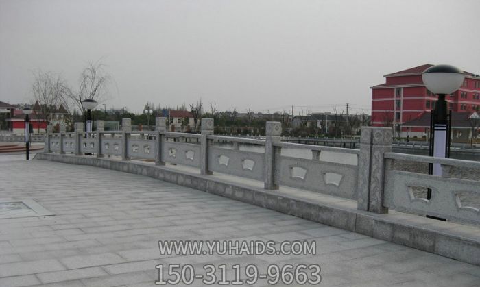 城市河道围栏扶手大理石雕塑